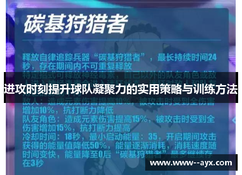 进攻时刻提升球队凝聚力的实用策略与训练方法